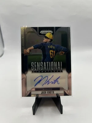 2025 Panini Prizm - Sensational Signatures Josh Knoth  #SS-JK (AU,RC) - Image 1 of 2