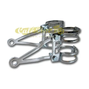 Staffe staffette reggifaro cromate triangle da 35-38mm cafe racer custom - Imagen 1 de 1
