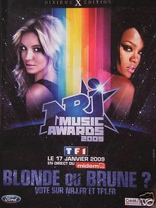 PUBLICITÉ RADIO NRJ MUSIC AWARDS 2009 BLONDE OU BRUNE VOTE - Imagen 1 de 1