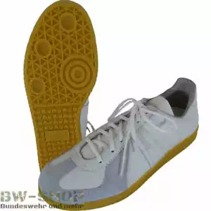ZAPATOS DEPORTIVOS ORIGINALES EJÉRCITO ALEMÁN NUEVOS BW ZAPATILLAS ZAPATILLAS ZAPATOS DE SALÓN BLANCOS - Imagen 1 de 2
