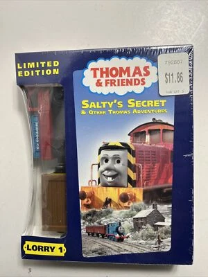 Sealed Thomas & Friends "Salty's Secret"  Limited Edition VHS W Toy - Image 1 of 4