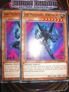 YU-GI-OH! PLAYSET (LOT DE 2) LAME MALVEILLANTE HEROS DU MAL LED5-FR017 NEUF ED 1 - Picture 1 of 1