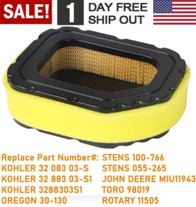 32 083 03-S Air Filter 32 883 03-S1 with Pre Cleaner Fit Kohler Courage Engine - Picture 1 of 8