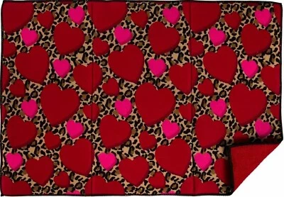 Kitchen Microfiber Drying Mat(14x21")VALENTINE'S DAY,HEARTS & CHEETAH PRINT,Ritz - Изображение 1 из 4