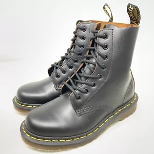 Dr Martens Negro 1460 Hecho en Inglaterra Botas Airwair 8 Agujeros Reino Unido 4 UE 37 - Imagen 1 de 16