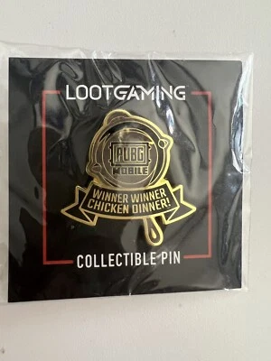 Caja de botín PUBG móvil sartén pin ganador ganador cena de pollo!  Nuevo Foto 1 de 3