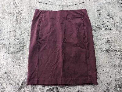 Falda lápiz para mujer J. Jill talla pequeña borgoña Foto 1 de 4