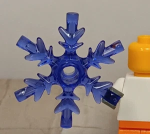 LEGO SNOWFLAKE Purple Big Giant Huge Winter Storm Extreme WEATHER Event Clear - Picture 1 of 1