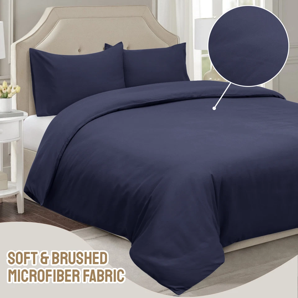 Luxury Duvet Cover Set 3 Piece Quilt Covers Bedding Sets Twin Full Queen King US - Image 1 of 1