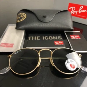 Ray-Ban RB3447 Round Polarized Sunglasses - Picture 1 of 9