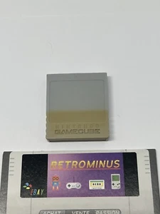 CARTE MEMOIRE GRISE  DOL-008  -- GREY  MEMORY CARD 59   -- NINTENDO GAMECUBE - Picture 1 of 2