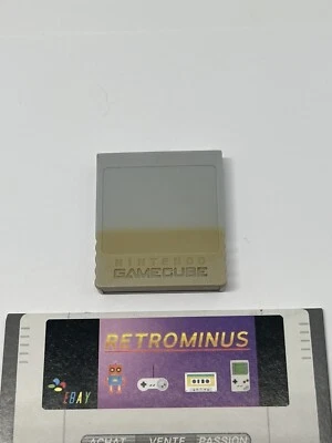 CARTE MEMOIRE GRISE  DOL-008  -- GREY  MEMORY CARD 59   -- NINTENDO GAMECUBE - Image 1 of 2