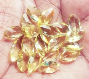 MM Size Yellow Topaz Lot 23.85 Ct / 20 pcs Loose Gemstone With Free Gift - Picture 1 of 6