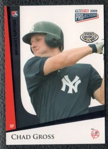 Tristar Projections #157 2009 Chad Gross New York Yankees Prospect púrpura 1/1 - Imagen 1 de 2