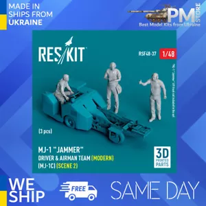 Reskit RSF48-0037 1/48 MJ-1 "Jammer" Driver airman team (Modern) (MJ-1C) scene2 - Picture 1 of 2