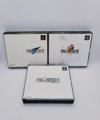 Lot 3 FINAL FANTASY 7 8 9 VII VIII IX FF PS1 Set Sony Playstation from Japan - Image 1 of 4