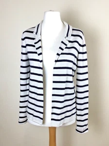 M&S Woman Stripe Fine Wool Cardigan/Jacket Size - UK12 - Picture 1 of 4