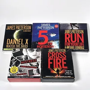 Lot of 5 Unabridged James Patterson Audio Book on CDs - Very Good Condition! - Picture 1 of 16