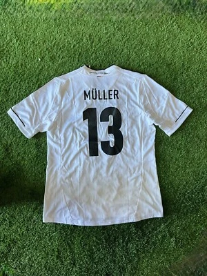 Camiseta deportiva para hombre Adidas Alemania 2012 Legend Muller #13 - blanca Foto 1 de 4