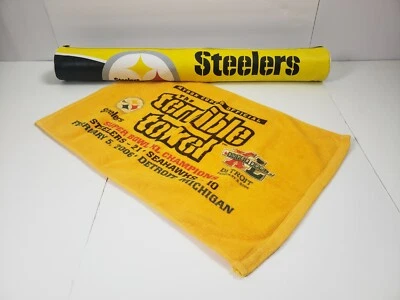 NFL STEELERS Can Cooler Tube & Myron Cope's The Terrible Towel Super Bowl XL '06 - Imagem 1 de 4