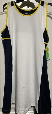 Vestido Prince para mujer tenis tejido espagueti calabaza blanco/azul marino/amarillo talla XL Foto 1 de 4