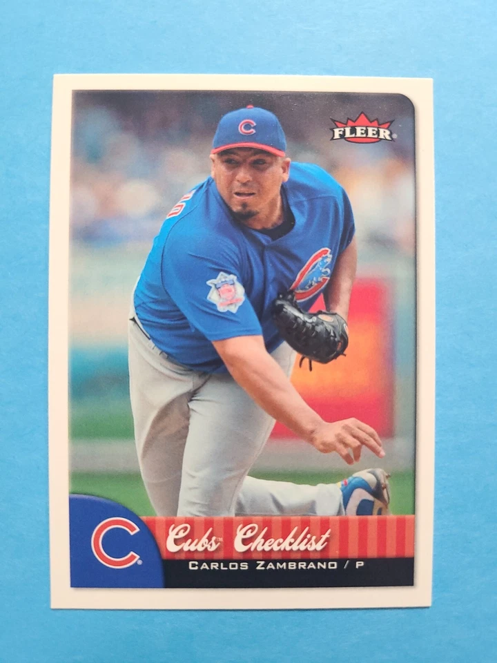 CARLOS ZAMBRANO 2007 FLEER BASEBALL CARD # 375 F3734 - Image 1 of 1