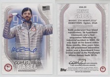 2018 US Olympic & Paralympic Team and Hopefuls /25 Keith Gabel Rookie Auto RC