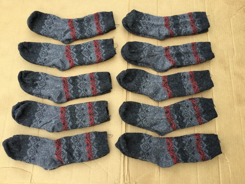 Calcetines para mujer Burlington mezcla lana merino 10 pares talla mediana gris multi #258R Foto 1 de 2