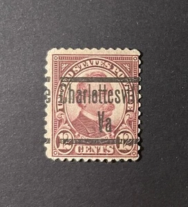 Charlottesville, Virginia Type 204.5 Precancel - 12 cents Cleveland U.S. #693 VA - Picture 1 of 1