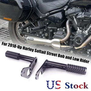 Foot Pegs Crash Bar For Harley Softail Street Bob FXBB Low Rider FXLR 2018-2022 - Picture 1 of 9