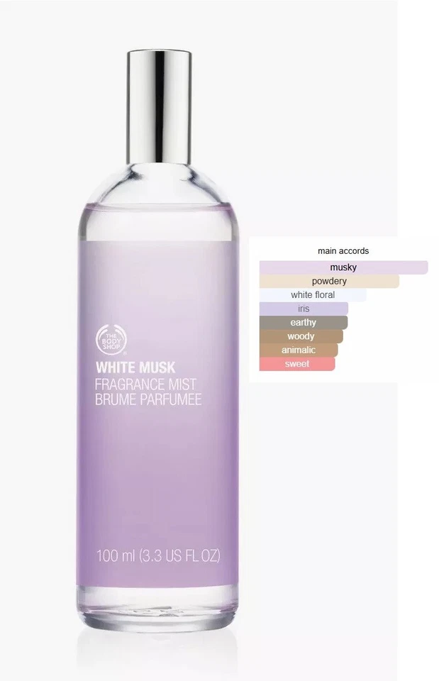 The Body Shop WHITE MUSK Fragrance Mist 3,3 oz. Eau de Toilette Spray - Imagem 1 de 1