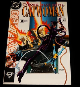 Cómic vintage, DC COMICS, 1993, CATWOMAN: SHOWCASE '93, Cyborg, Blue Devil - Imagen 1 de 6