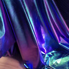 Iridescent Spandex Fabric Elastic for DIY Stage Cosplay 60" Wide BY YARD