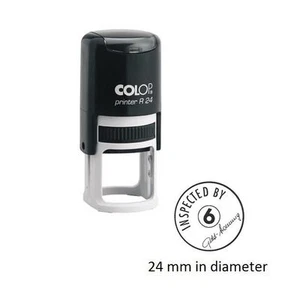 Colop Printer R24 with Personalised 24mm Self Inking Round Circle Shaped Stamp - Picture 1 of 1