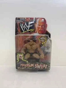 WWF Jakks Maximum Sweat The Rock MOC NEUF DANS SA BOÎTE WWE divertissement de lutte neuf - Photo 1/3