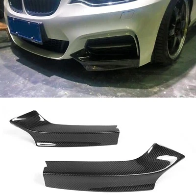 For 2014-2021 BMW F22 M235i M240i M Sport Black Front Bumper Side Splitter Cover - Image 1 of 4