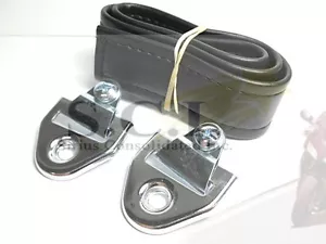 HONDA CB77 CB350F CB400F CB450 CB350 CB500T CB750 GL1000 SEAT STRAP + BUCKLES - Picture 1 of 4