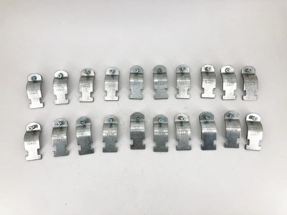 Lot of 20 New Cooper B-Line B2011PAZN Conduit Clamps 1-1/4" RGD 1-5/8 - Image 1 of 4
