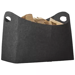XXL Kaminholzkorb Filz Kaminholztasche Holztasche Filzkorb Filztasche 54x30x39cm - Bild 1 von 1