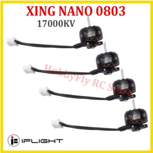 4 pezzi iFlight XING NANO 0803 17000KV 1S motore brushless con albero spina filo 30 mm - Foto 1 di 10
