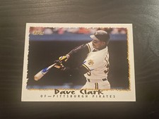 1995 Topps #585 Dave Clark Pittsburgh Pirates Signed Card Autographed