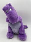 Heads N Tales Gund Purple Dinosaur Plush 14 Stuffed Animal Plastic Cartoon Eyes