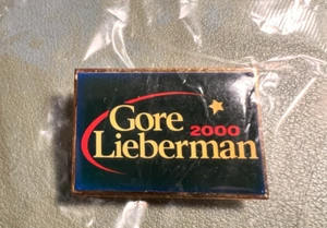 Presidential Lapel Pin Back Campaign Button Al Gore 2000 Political President - Picture 1 of 2