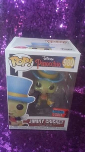 Funko Pop Disney Pinocchio Jiminy Cricket #980 - NYCC 2020 Shared Exclusive - Picture 1 of 3