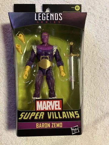 2021 Marvel Legends Series Super Villains Walgreens Exclusive Baron Zemo DMG Box Cover