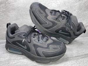 Nike Boys Air Max 200 Triple AT5627-001 Black Sneakers Size 7Y Women’s 6.5 - Picture 1 of 12