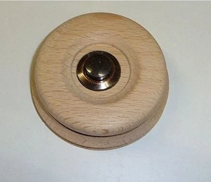 Klingeltaster Klingelknopf Klingel ,Handgedrechselt Neu - Picture 1 of 2