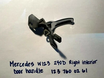 Manija puerta interior derecha pasajero mercedes-benz w123 240d 280e 123 760 02 61 Foto 1 de 4