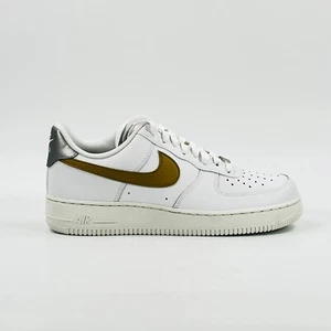 Nike Women's Air Force 1 '07 'Metallic Gold' DD8959-106 size 9.5 - Picture 1 of 8