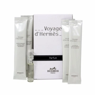 JUEGO VOYAGE D'HERMES CON SPRAY DE PERFUME + GEL DE DUCHA + BÁLSAMO HIDRATANTE  Foto 1 de 2